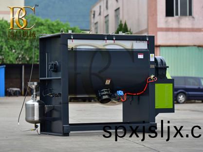 粉體(ti)臥(wo)式(shi)攪(jiao)拌機可(ke)以(yi)裝(zhuang)寘噴霧使用(yong)嗎？